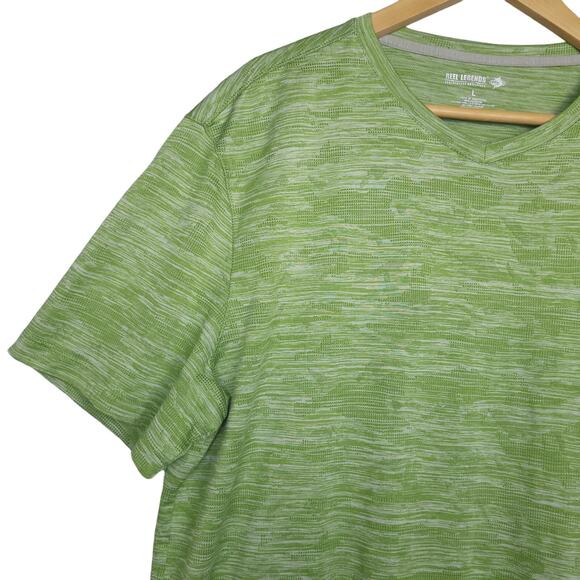 Reel Legends Men's Performance Moisture Wicking T-Shirt Sz Large Fishing Green - Picture 4 of 13